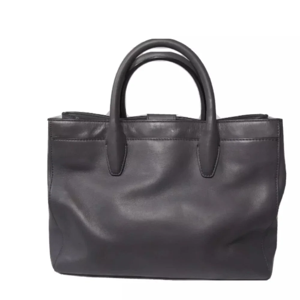 Diane Von Furstenberg Secret Agent Tote Gray Handbag Medium Size Retail $498